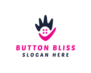 Abstract Pink Hand logo design