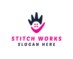 Abstract Pink Hand logo