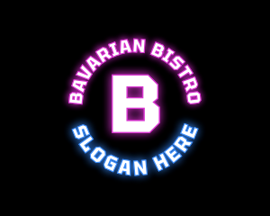 Neon Digital Bistro Pub  logo design