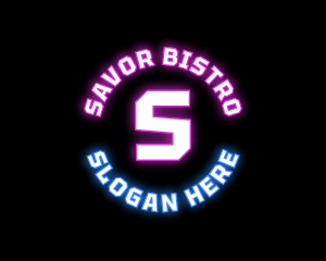 Neon Digital Bistro Pub  logo design