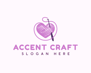 Crochet Crafts Yarn logo design