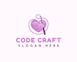 Crochet Crafts Yarn logo design