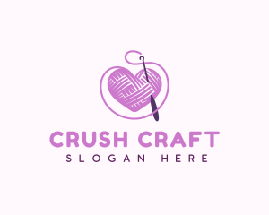 Crochet Crafts Yarn logo design