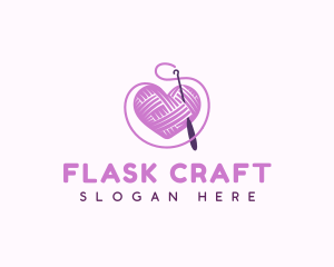 Crochet Crafts Yarn logo design