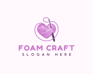 Crochet Crafts Yarn logo design