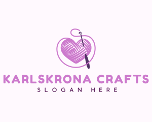 Crochet Crafts Yarn logo design