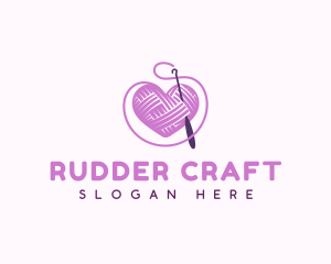 Crochet Crafts Yarn logo design