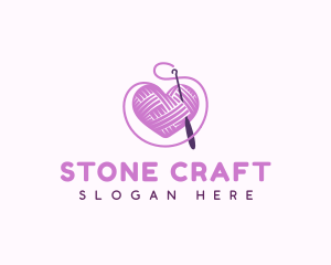 Crochet Crafts Yarn logo design