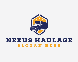 Logistics Delivery Truck logo design