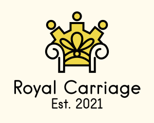 Royal Chair Throne logo design