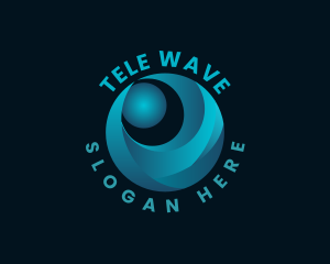 Gradient Wave Agency logo design