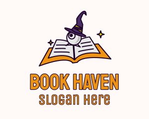 Eye Wizard Book logo design