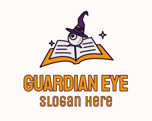 Eye Wizard Book logo design