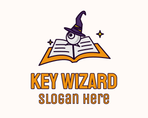 Eye Wizard Book logo design