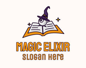 Eye Wizard Book logo design