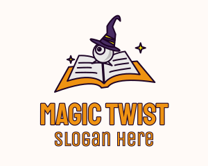 Eye Wizard Book logo design