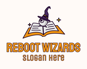 Eye Wizard Book logo design