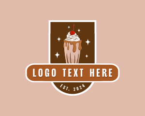 Milkshake Dessert Drink logo