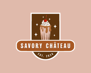 Milkshake Dessert Drink logo design