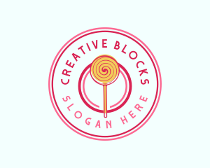 Sweet Lollipop Dessert logo design