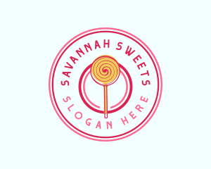 Sweet Lollipop Dessert logo design