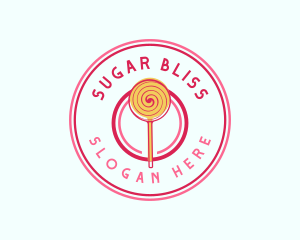 Sweet Lollipop Dessert logo design