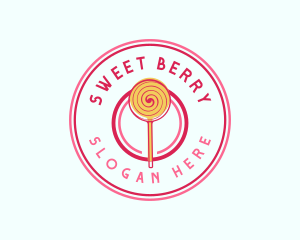 Sweet Lollipop Dessert logo design