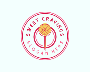 Sweet Lollipop Dessert logo design