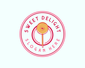 Sweet Lollipop Dessert logo design