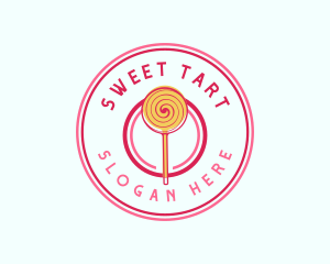 Sweet Lollipop Dessert logo design