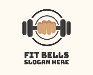 Dumbbell Lift Fitness Gym logo design