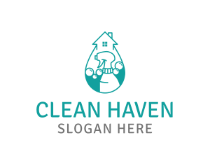 House Cleaning Spray logo design