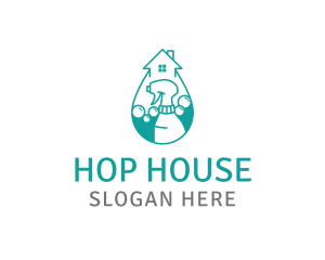 House Cleaning Spray logo design