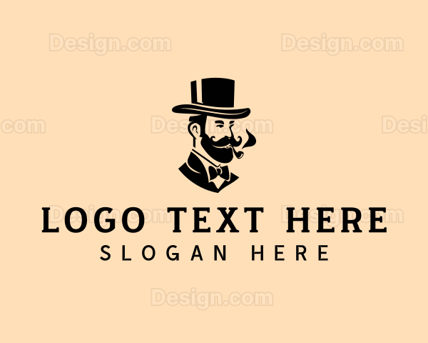 Gentleman Smoking Pipe Logo