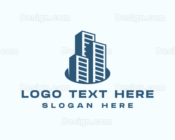 Commercial Building Real Estate Logo