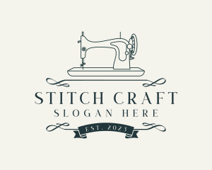 Seamstress Sewing Machine logo design