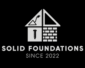 Brick Home Construction Builder logo