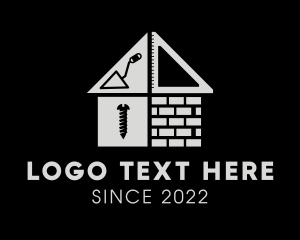Construction - Brick Home Construction Builder logo design