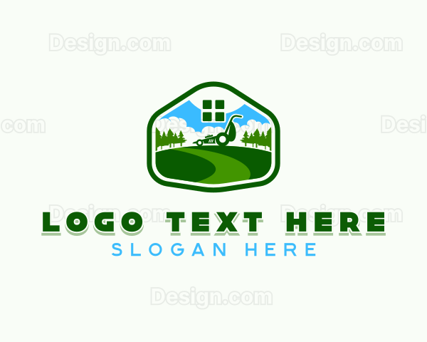 Gardener Lawn Mower Logo