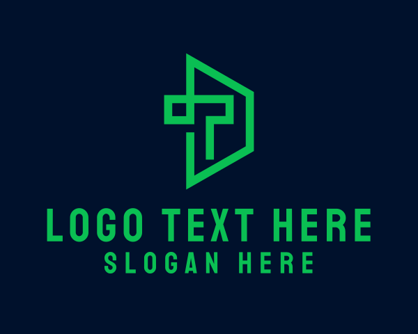 Letter Dt logo example 3