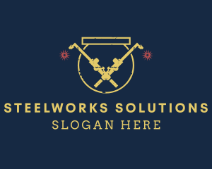 Welding Torch Tool logo design