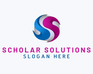 Professional Sphere Letter S logo design