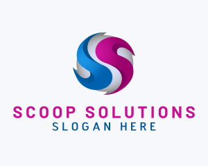 Professional Sphere Letter S logo design