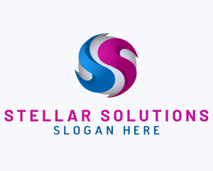 Professional Sphere Letter S logo design