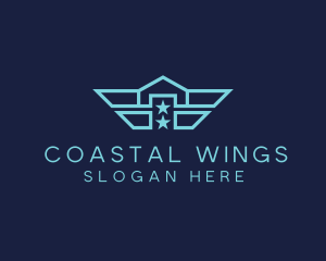 Navy Wing Home logo design