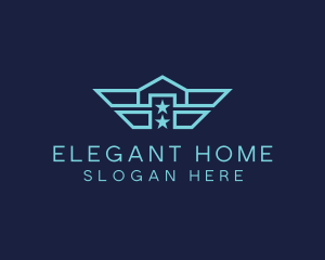 Navy Wing Home logo design