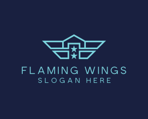 Navy Wing Home logo design