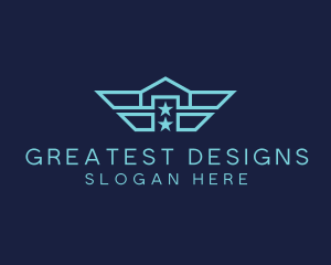 Navy Wing Home logo design