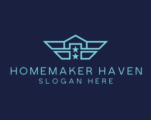 Navy Wing Home logo design