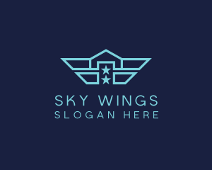 Navy Wing Home logo design